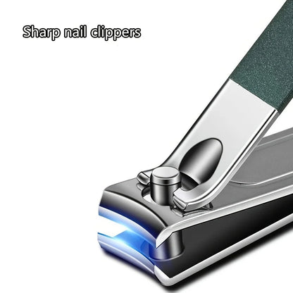 6 Pcs Portable Luxury Manicure Sets Pedicure Tools Bright Black Nail Clipper Set Personal Care Tools Eyebrow Scissors