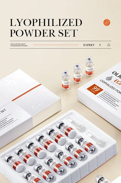 Facial  Serum Yeast Freeze-Dried Power Skin Care Set Shrink Pores Moisturizing Brighten Anti Aging Peptides Essence