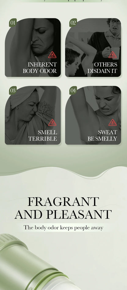 SADOER Fragrant Anti Odor Body Cream Roll-On Beads Anti Sweating Odorless Scenting Underarm Neck Deodorant Refreshing Creams