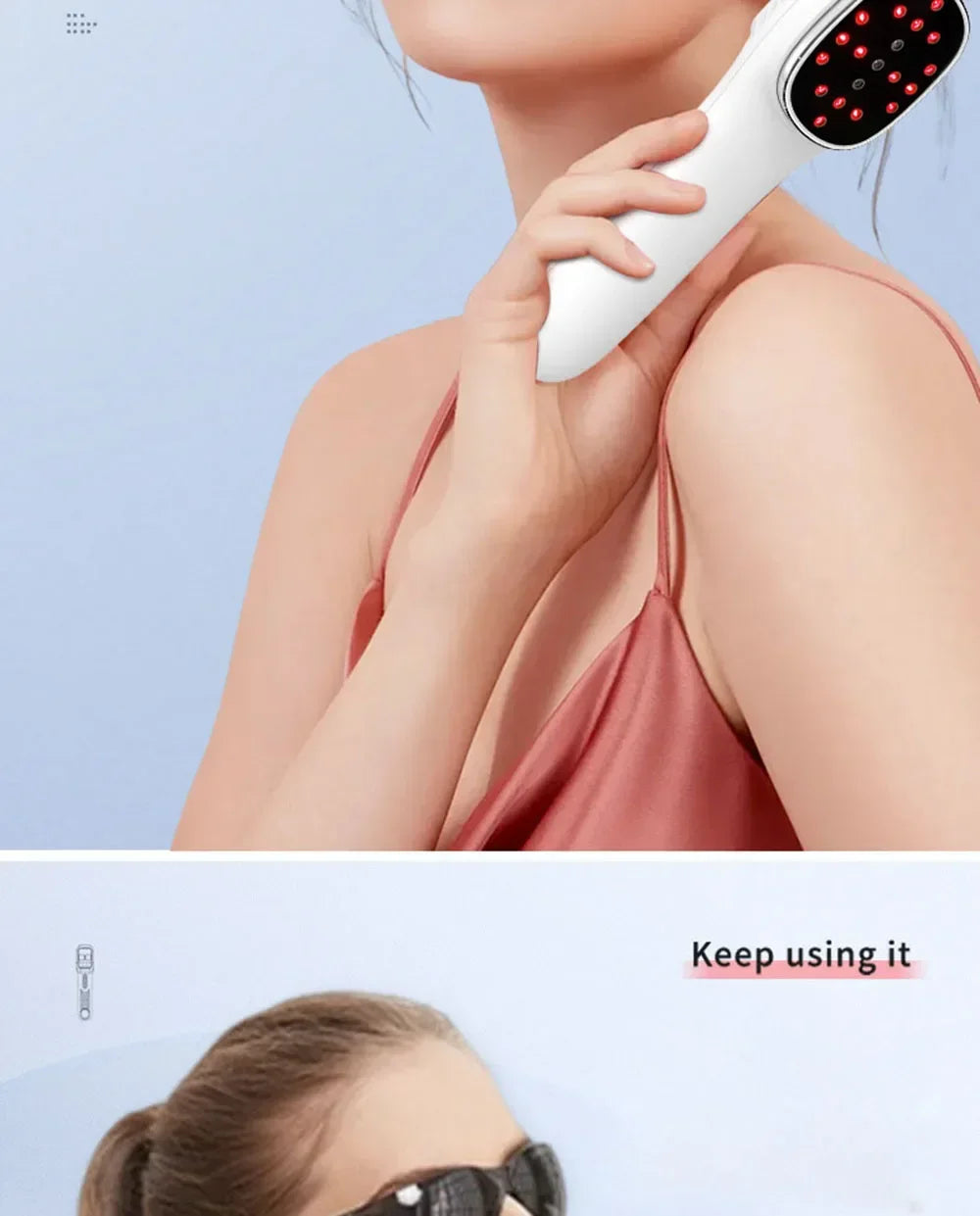 Red Light Infrared Therapy Beauty Device 2025 LED Facial Laser Therapy and Body Anti Aging Wrinkle Acne Pore Skin Tighten Whiten