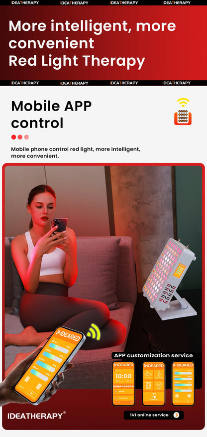 Led Red Light Therapy Device Near Infrared LED Light Therapy Lamp Panel for Full Body 480, 590, 630,660, 670, 810, 830, 850,1060