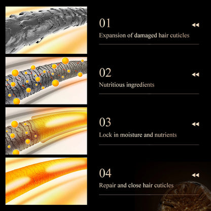 2PCS Ginseng Gloss Nourish Repair Hair Treatment Hair Loss Fast and Powerful Hair Growth Essence Hair Care