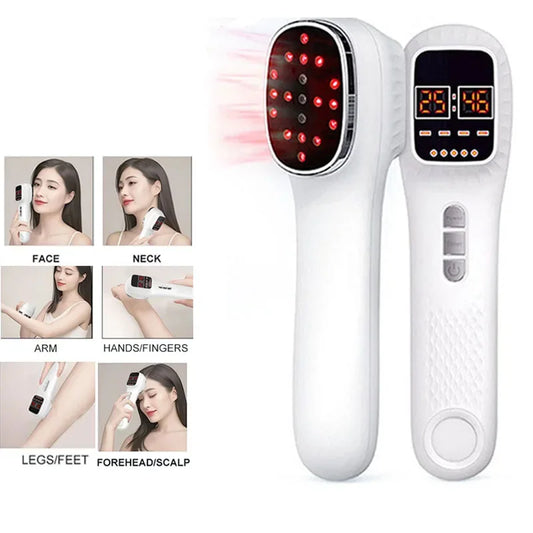 Red Light Infrared Therapy Beauty Device 2025 LED Facial Laser Therapy and Body Anti Aging Wrinkle Acne Pore Skin Tighten Whiten