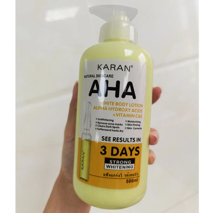 500ml Whitening Body Cream Hydroxy Acids Vitamin C&E Moisturizing Lightening Body Lotion Skin Care Remove Acne Marks