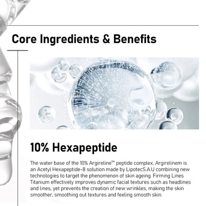 AHA 30%+BHA 2% Exfoliating Face Salicylic Acid Serum 10% Niacinamide + 1% Zinc, 10% Hexapeptide Serum Moisturizing Face Skincare
