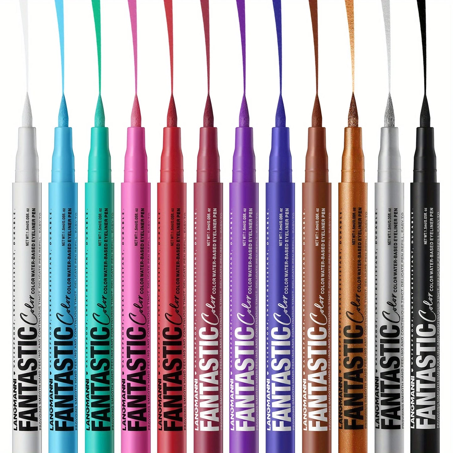 12-color eyeliner waterproof, quick-drying, oil-proof and non-smudging long-lasting eyeliner eyeliner set
