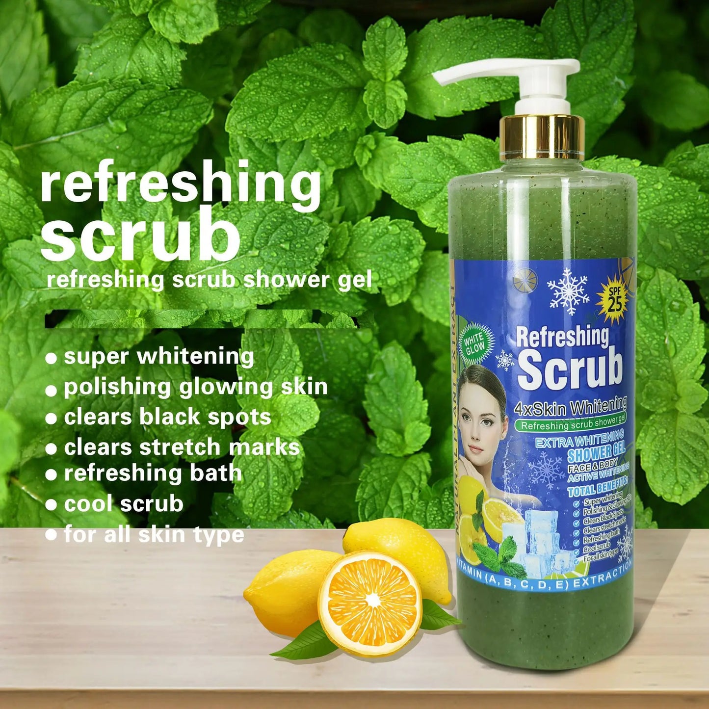 1000ml Scrub bath lotion silky smooth skin foam rich moisture skin toner brighten skin color anti-aging mild lasting fragrance