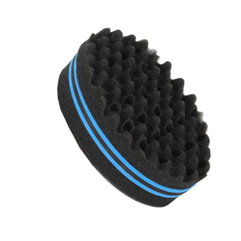 Oval Double Sides Magic Twist Hair Brush Sponge Brush For Natural Afro Coil Wave Dread Sponge Brushes Hair Braids Braiding Hair