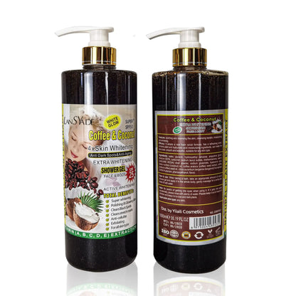 1000ml Scrub bath lotion silky smooth skin foam rich moisture skin toner brighten skin color anti-aging mild lasting fragrance