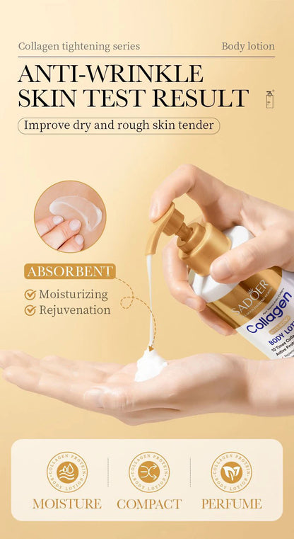 Collagen Milk Bleaching Face Body Cream Whitening Skin Moisturizing Lotion Lightening Care