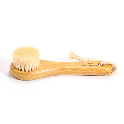 1Pc Beauty Skin Care Brush Face Cleansing Brush Soft Natural Bamboo Hair Facial Cleansing Massage Portable Wash Deep Clean Face
