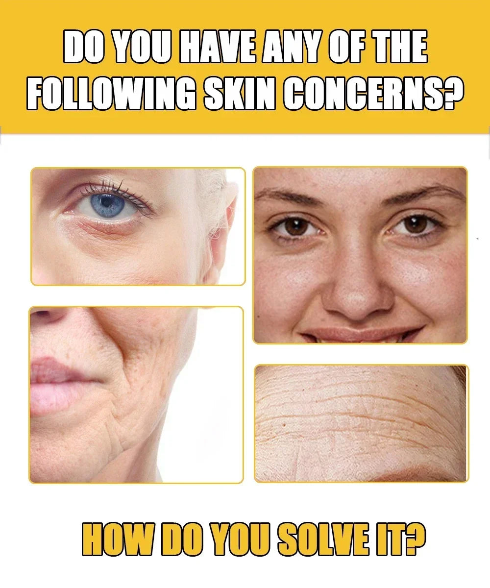 Anti Aging Facial Retinol Serum Improve Skin Alasticity Fade Fine Lines Firming Skin Shrink Pores Reduces Wrinkle Pigmentation