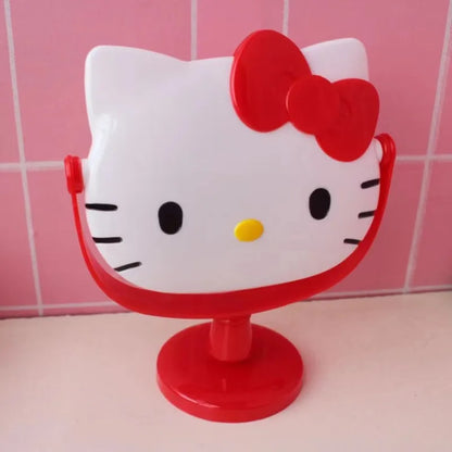 Hello Kitty Y mirror desktop makeup mirror rotatable small mirror elevated table mirror student dormitory home wholesale