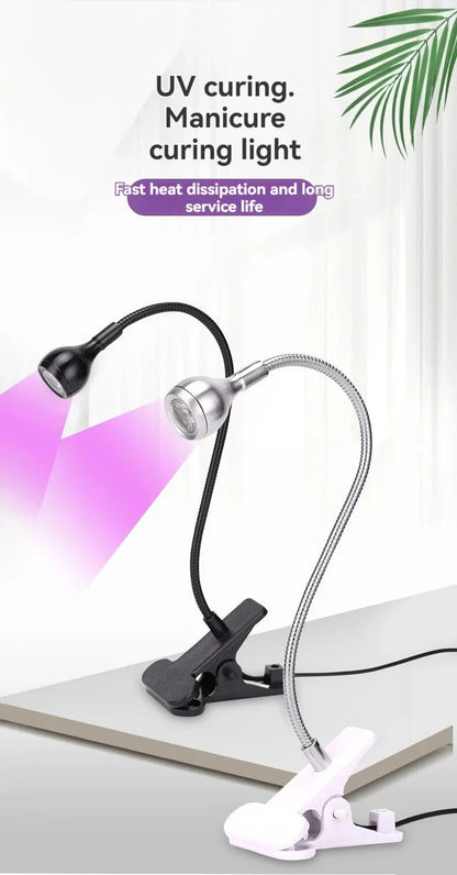 Nail Lamp LED Portable Nail Dryer With Clip Dryer Lamps NailsLamp For Gel Polish Professional Nails Art Tools Home Salon Manicur