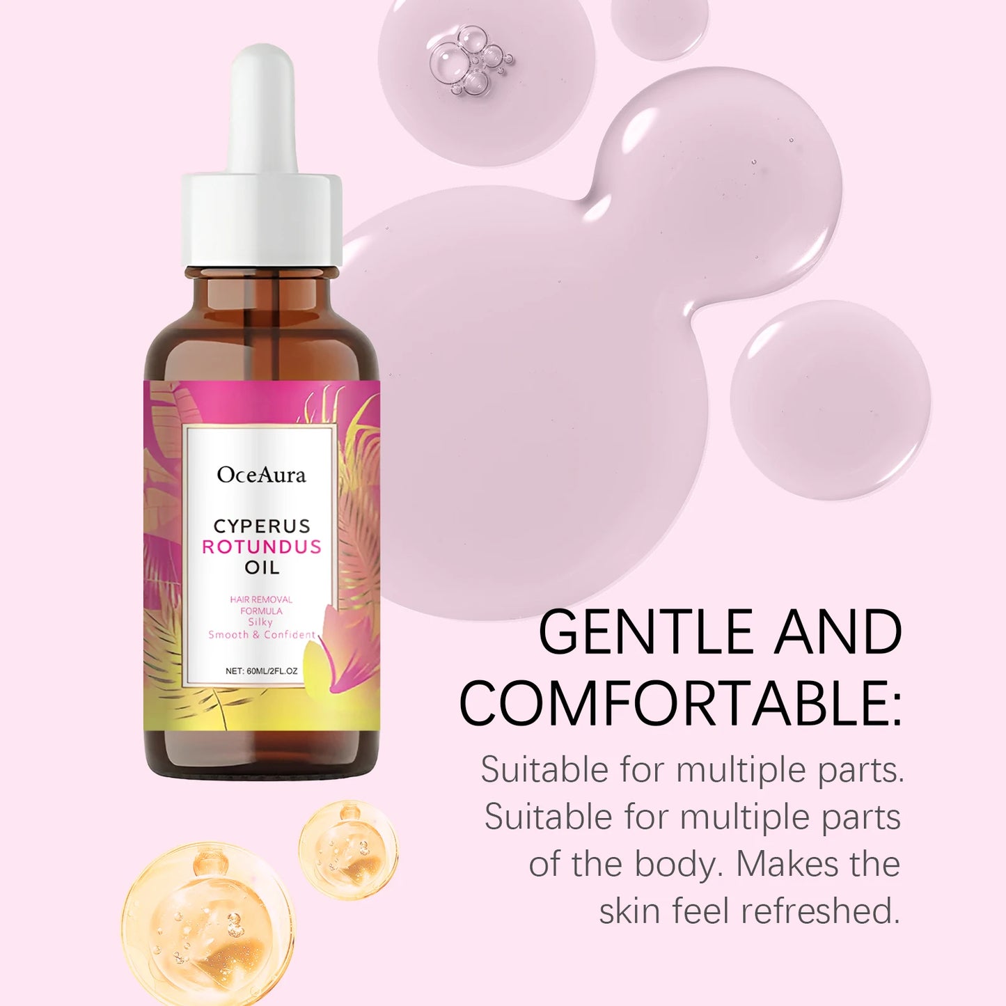 OceAura Depilatory Care Essential Oil: Gentle Skin Care, Cleansing, Depilating, Moisturizing, Daily Care Essential Oil