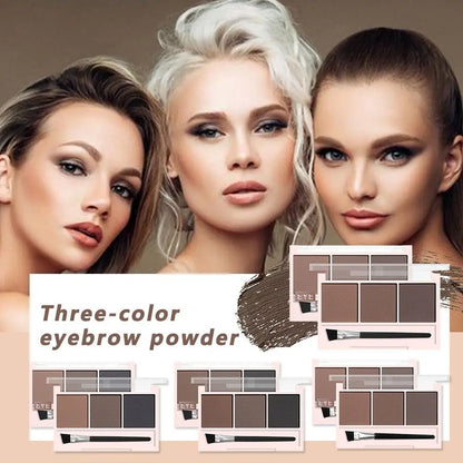 3 color eyebrow powder waterproof sweat-proof natural long-lasting eyebrow powder Eye Brow Enhancer Professional Palette Makeup