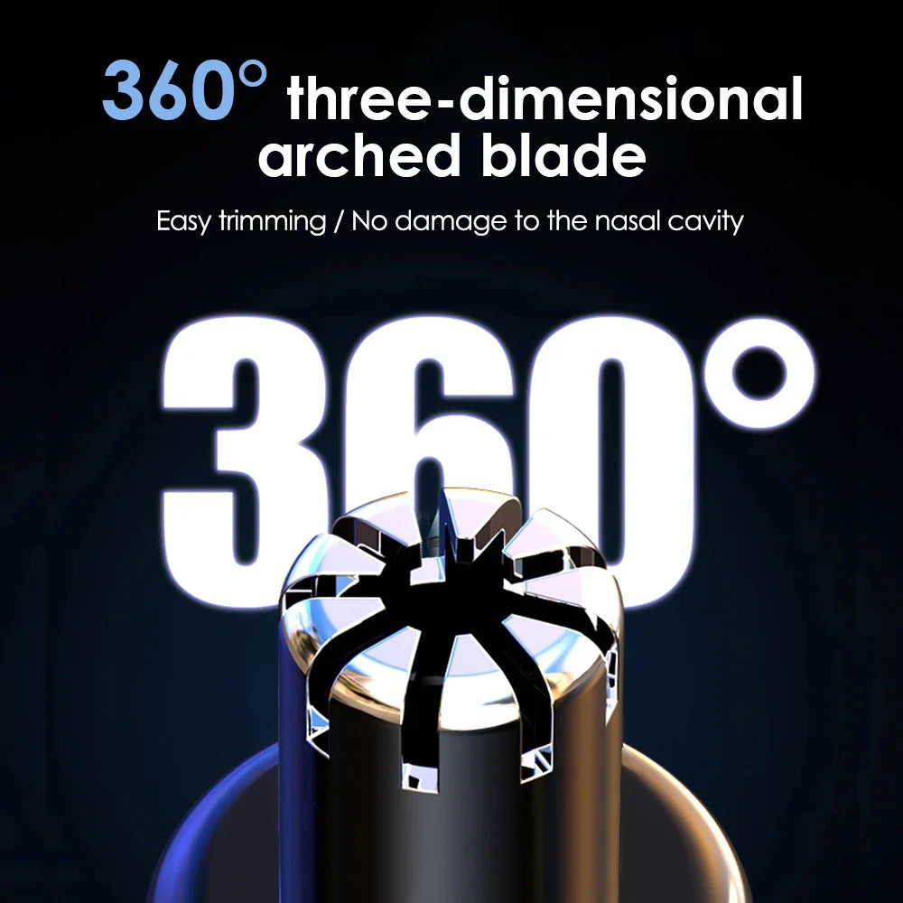 Electric Nose Hair Trimmer Clipper Rechargeable Multi-kinetic Shaving Unisex Automatic Washable Personal Care Appliances