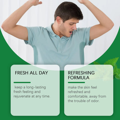 Underarm Antiperspirant Deodorant Stick Body Odor Remover Lasting Mint Fragrance Portable Armpit Anti Sweaty Stick For Women Men