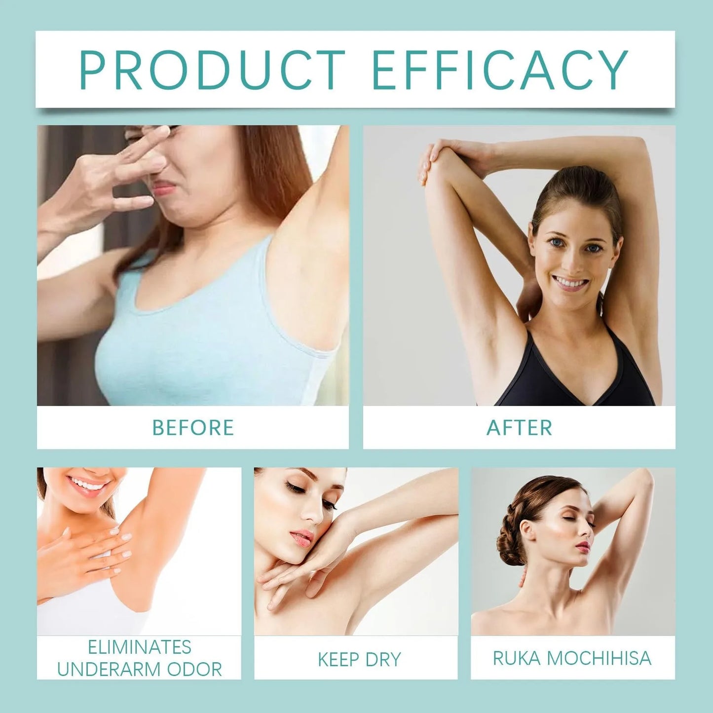 Antiperspirant Gel 50ml Against Sweaty Hands, Sweaty Feet And Sweating On The Face, Against Armpit Odor, Against Heavy Sweating