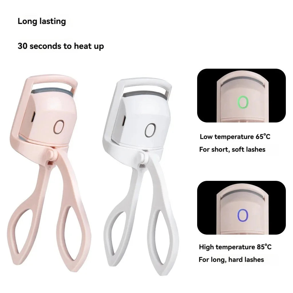 Electric Eyelash Curler - Instantly Enhance Your Lashes with Safe, Heated Technology for Perfect Curls Every Time