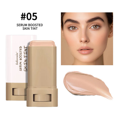 Lakerain Solid Tinted Moisturizing SerumB, Weightless, Breathable, Second-Skin Feel, eauty Balm Serum Boosted Skin Tint Makeup