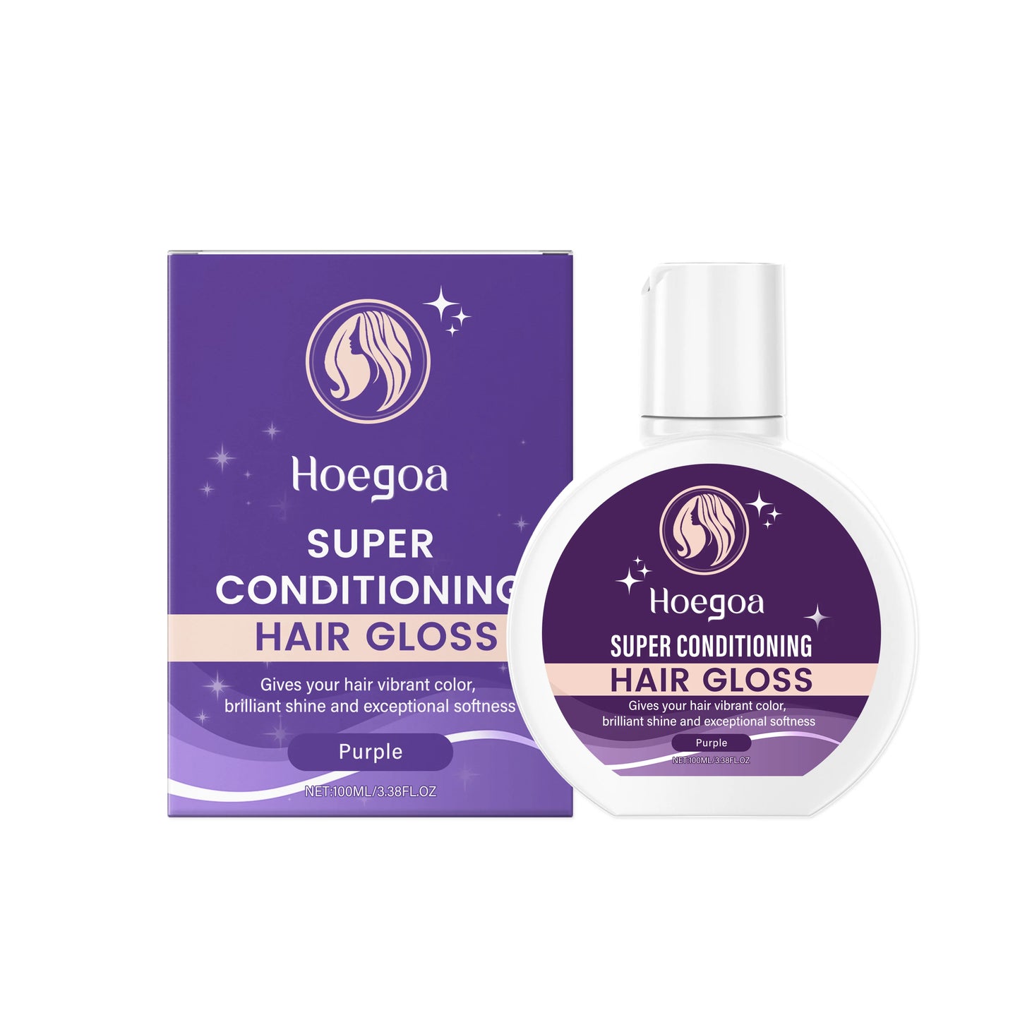 Super Hair Gloss Color Conditioning Enhance Color Boost Shine Deep Nourish Semi-Permanent Hair Color Conditioner For Brown Black