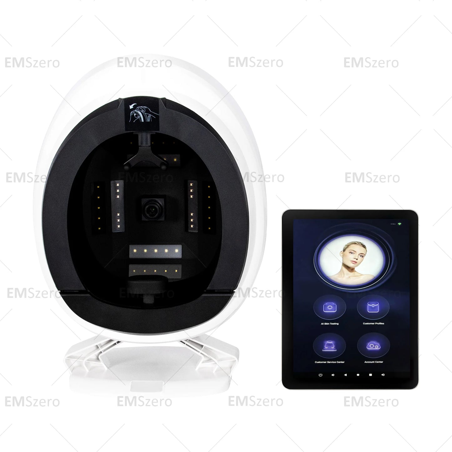 The best smart facial skin detection and analysis beauty instrument.Skin scan analysis anti-aging instrument