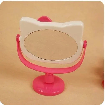 Hello Kitty Y mirror desktop makeup mirror rotatable small mirror elevated table mirror student dormitory home wholesale