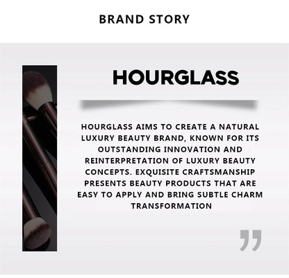 Hourglass Makeup Brush- No.22 Retractable Blush Brush Soft and Skin-friendly Fiber Hair Fashion Design Single Face Brush