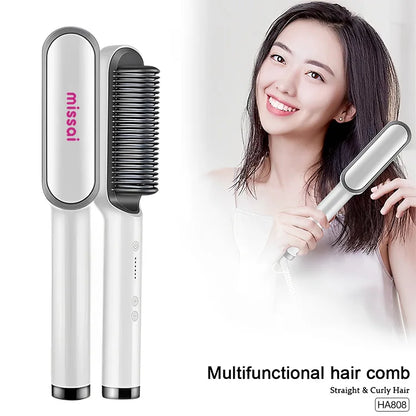 Hair Straightener Professional Quick Heated Electric Hot Comb Hair Straightener Personal Care Multifunctional Hairstyle Brush