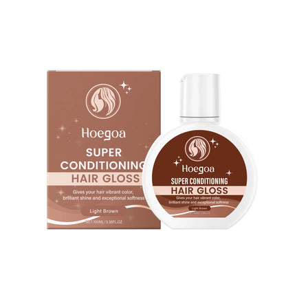 Super Hair Gloss Color Conditioning Enhance Color Boost Shine Deep Nourish Semi-Permanent Hair Color Conditioner For Brown Black