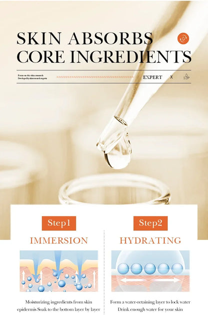 Facial  Serum Yeast Freeze-Dried Power Skin Care Set Shrink Pores Moisturizing Brighten Anti Aging Peptides Essence