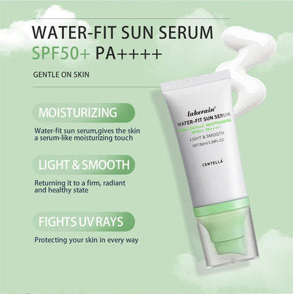 Sunscreen SPF 50 Centella Asiatica No Sticky Refreshing Sunscreen 50ml Sunscreen Essence for Dry Oily Sensitive Skincare