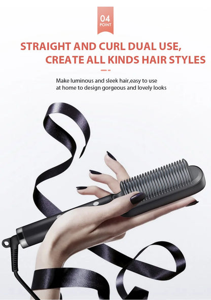 Hair Straightener Professional Quick Heated Electric Hot Comb Hair Straightener Personal Care Multifunctional Hairstyle Brush