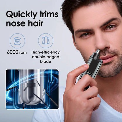 Electric Nose Hair Trimmer Clipper Rechargeable Multi-kinetic Shaving Unisex Automatic Washable Personal Care Appliances