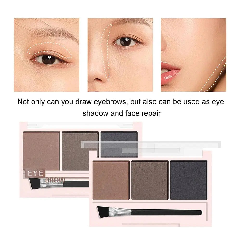 3 color eyebrow powder waterproof sweat-proof natural long-lasting eyebrow powder Eye Brow Enhancer Professional Palette Makeup