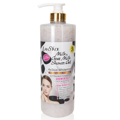 1000ml Scrub bath lotion silky smooth skin foam rich moisture skin toner brighten skin color anti-aging mild lasting fragrance