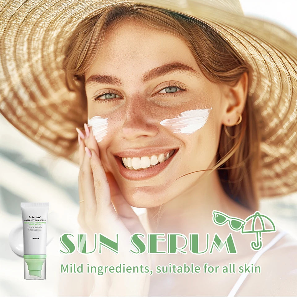 Sunscreen SPF 50 Centella Asiatica No Sticky Refreshing Sunscreen 50ml Sunscreen Essence for Dry Oily Sensitive Skincare