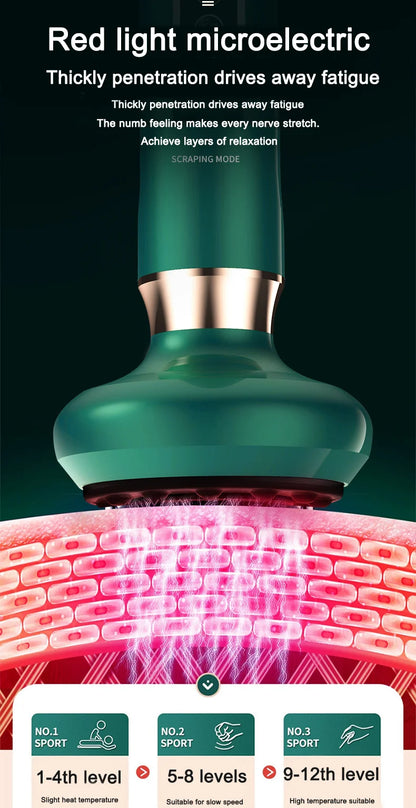 Electrical dredging meridian cupping device intelligent vacuum negative pressure household electric Bianshi electric heating