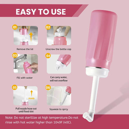 Portable bidet, Spray Travel Bottle, Personal Care, Baby Cleaning, Personal Hygiene and Cleaning Artifact ﻿