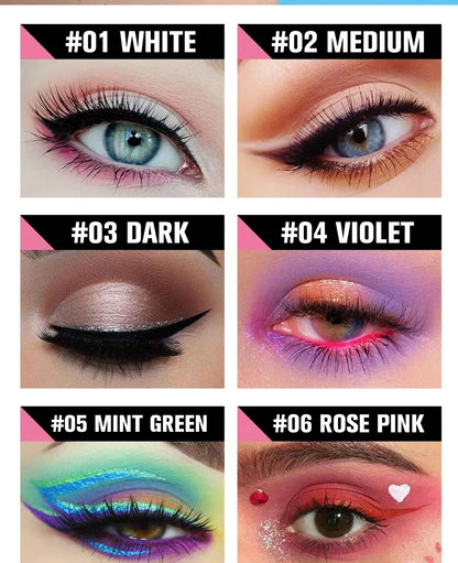 Eyeshadow primer, cut-off eyeshadow primer, concealer color, 24-hour makeup lasting, waterproof and sweat-proof