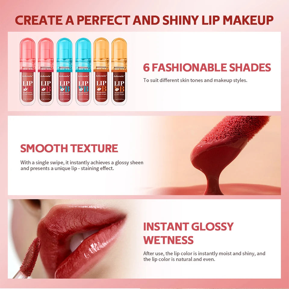 LIP Hydrating Gloss Stain Instant Glossy Wetness Long Lasting Hydrating Soothe And Moisturize Lips Cachieve The Perfect Lip Look
