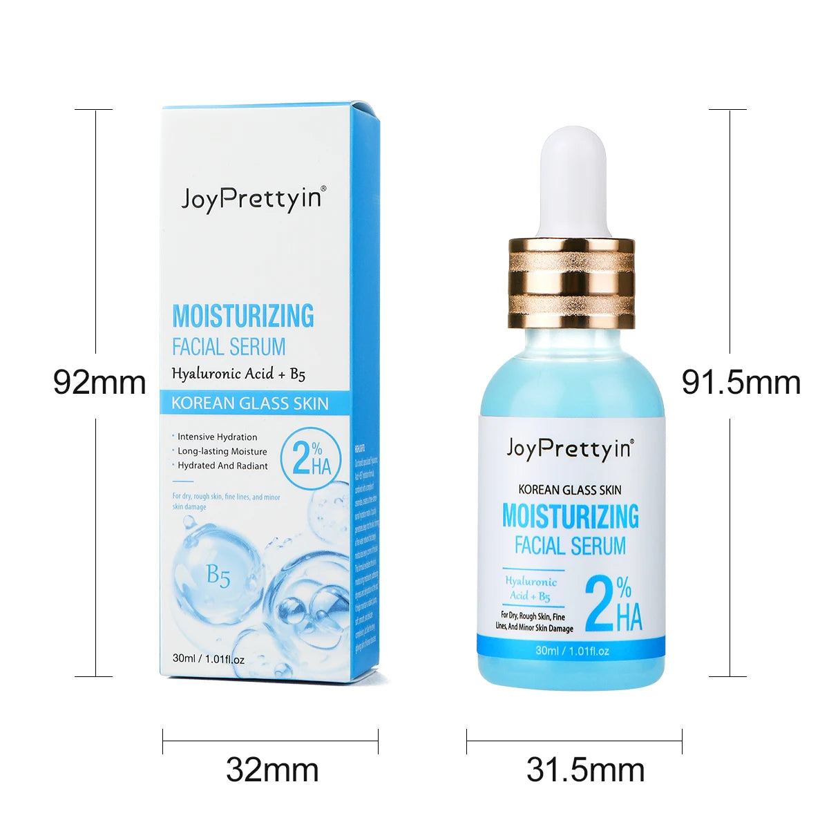 B5 Moisturizing Face Serum Hyaluronic Acid Improve Dark Skin Fade Fine Lines Deep Hydration Firming Facial Essence Skin Care
