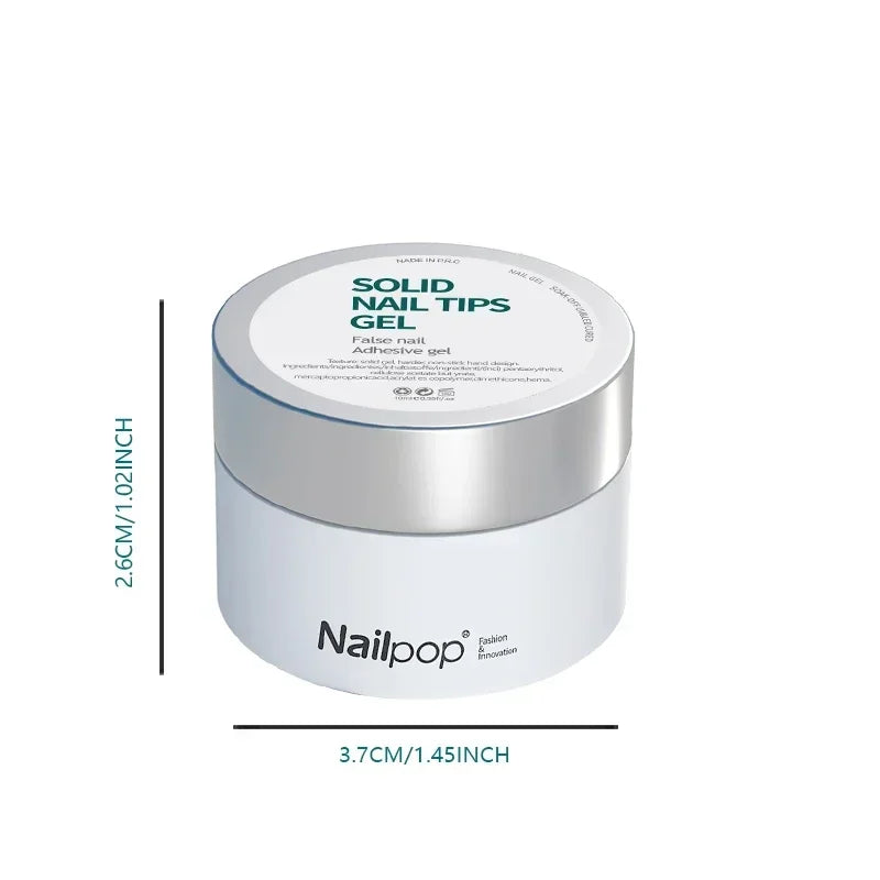 Nailpop 10ml Rubber Base Gel Top Coat Soak Off UV LED Gel Polish Nail Art Degisn Clear Long Lasting Varnish Nail Function Gel