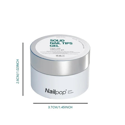 Nailpop 10ml Rubber Base Gel Top Coat Soak Off UV LED Gel Polish Nail Art Degisn Clear Long Lasting Varnish Nail Function Gel