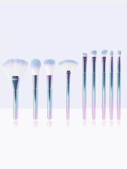 9PCS Color Makeup Brush Set EyeShadow Foundation Women Cosmetic Brush Eyeshadow Blush Powder Blending Beauty Soft Makeup Tool