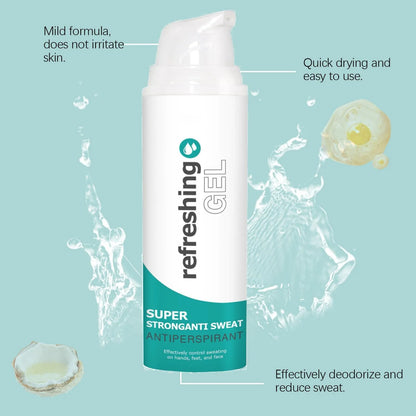 Antiperspirant Gel 50ml Against Sweaty Hands, Sweaty Feet And Sweating On The Face, Against Armpit Odor, Against Heavy Sweating