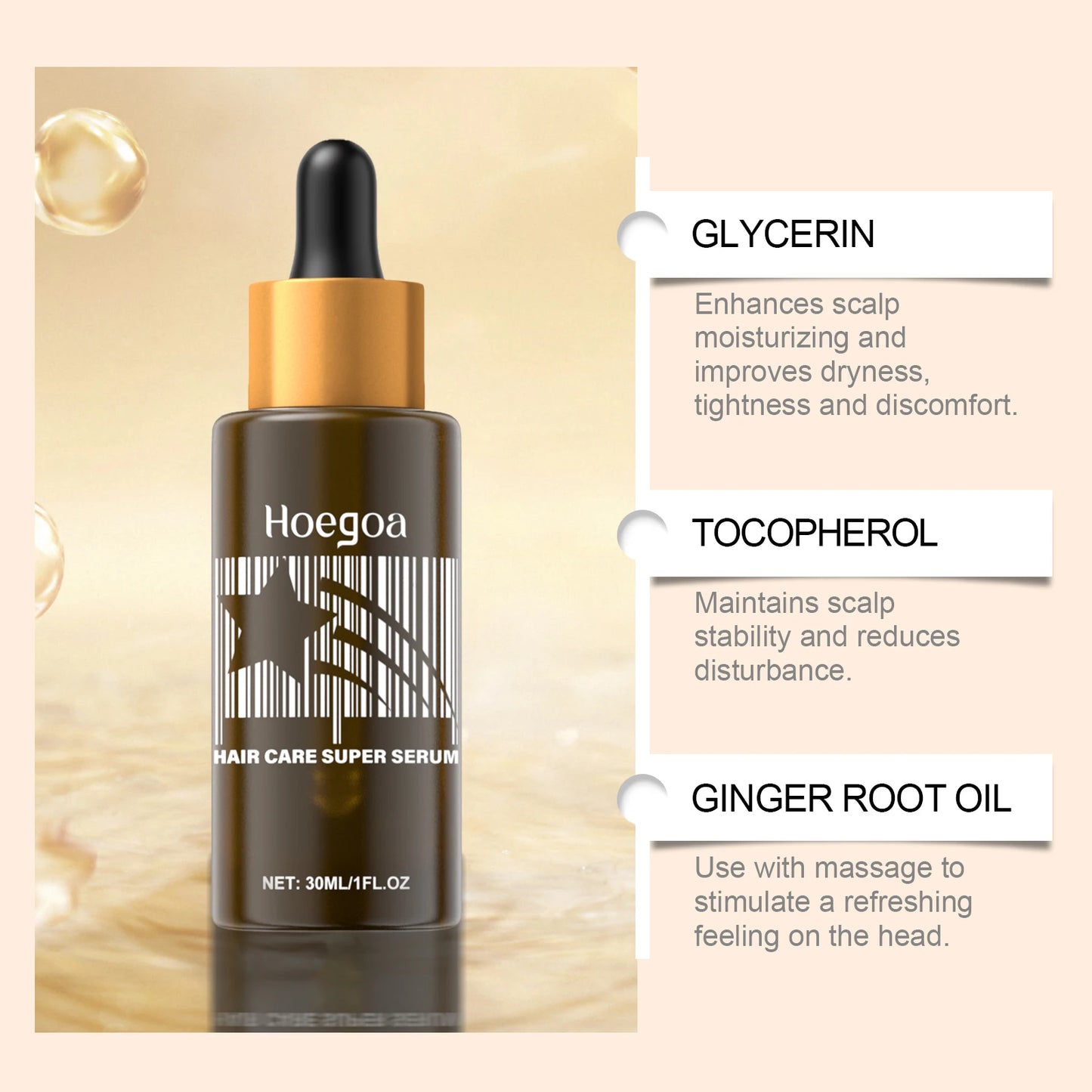 Hair Growth Serum Anti Loss Strengthener Hair Root Hair Promoting Regrowth  Boost Damage Breakage Scalp Hair Repair Care