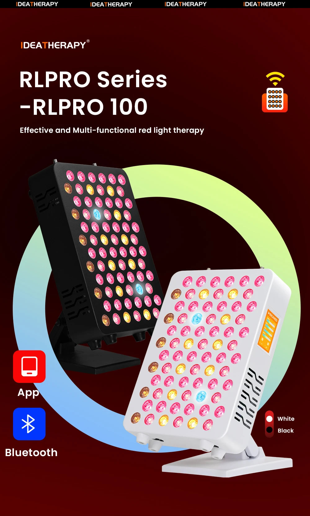 Led Red Light Therapy Device Near Infrared LED Light Therapy Lamp Panel for Full Body 480, 590, 630,660, 670, 810, 830, 850,1060