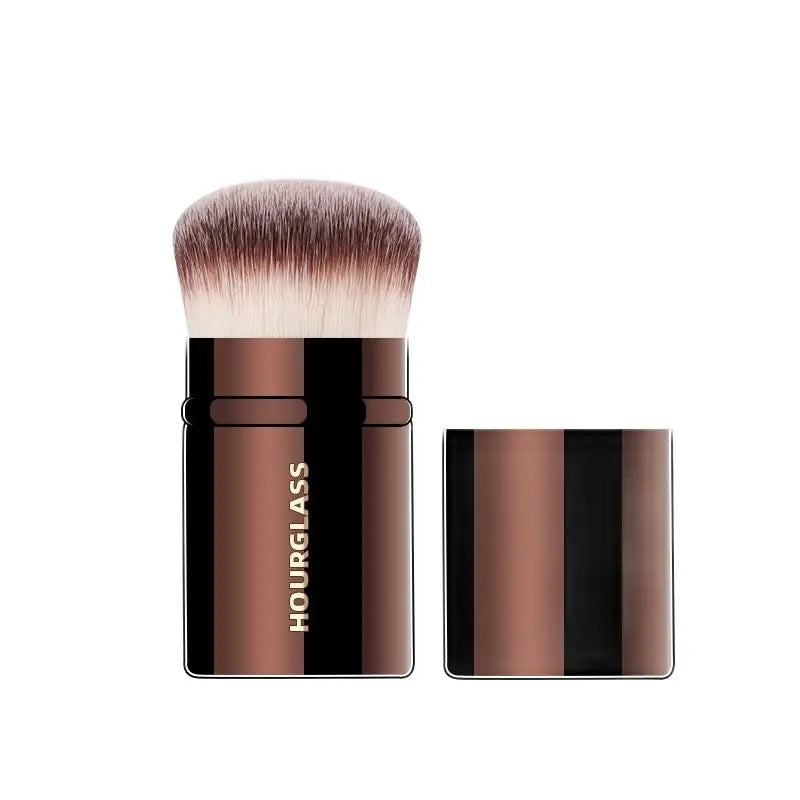Hourglass Makeup Brush- No.22 Retractable Blush Brush Soft and Skin-friendly Fiber Hair Fashion Design Single Face Brush